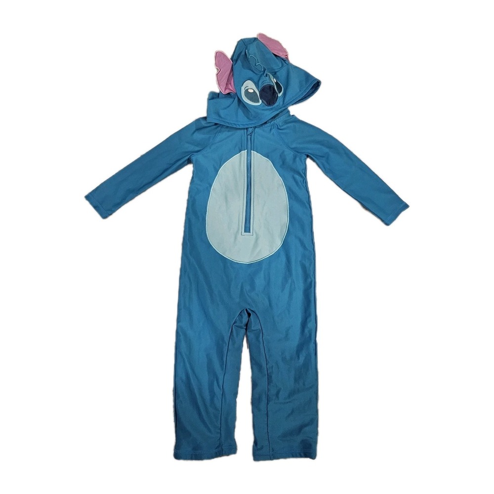 Disney Store Stitch Blue Rashguard Swimsuit SPF 50 Unisex Size 18/24m